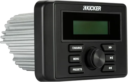 Miniatura 5 de Kicker 46KMC3 Centro multimedia estilo medidor resistente a la intemperie con Bluetooth