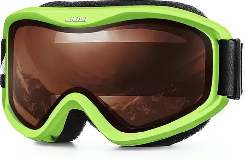 Miniatura 8 de Juli - Gafas de esquí, snowboard y patinaje, para hombres y mujeres Marco blanco naranja (vlt 13%) lente