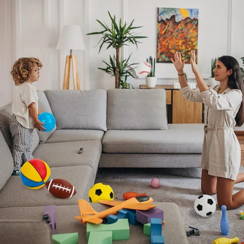 Miniatura 6 de Pelotas para niños pequeños de 1-3 años, juguetes deportivos para niños pequeños, juego de 7 pelotas deportivas de espuma suave para niños - pelota