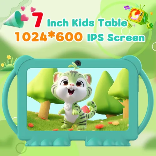 Miniatura 3 de Tablet para niños de 7 pulgadas para niños y niñas, tabletas Android para niños, 4 GB RAM 32 GB ROM, tablet para niños pequeños, WIFI Bluetooth