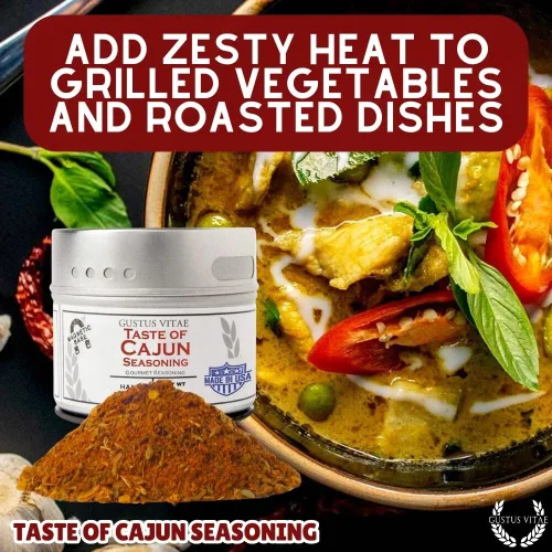 Miniatura 5 de Taste of Cajun - Condimento artesanal - Sin OMG - Mezcla de especias gourmet - Lata magnética - Hecho a mano en pequeños lotes - Embalado a mano
