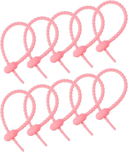 Miniatura 15 de MECCANIXITY Paquete de 12 bridas de silicona reutilizables de 6 pulgadas para el hogar, oficina, cocina, organizador de bolsas de alimentos, gestión