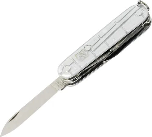 Miniatura 4 de Victorinox Climber Swiss Army Cuchillo de bolsillo de 14 funciones fabricado en Suiza con 2 cuchillas, sacacorchos y destornillador - Silver Tech