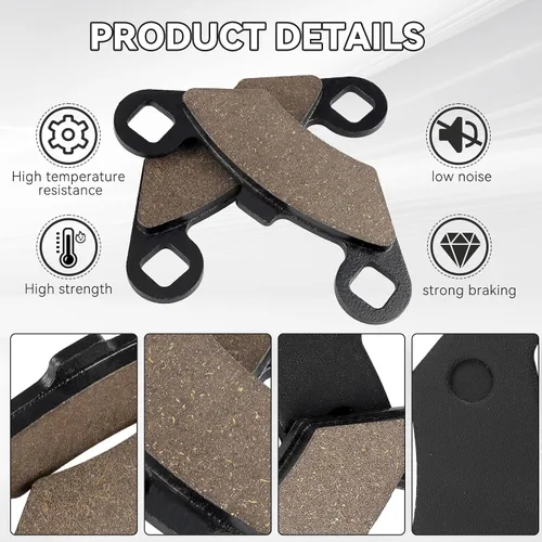 Miniatura 3 de Pastillas de Freno Delanteras y Traseras para Polaris Sportsman 450 500 700 800 4x4 Scrambler 500 400 Trail Blazer 250 330 Magnum 330 500 Trail Boss