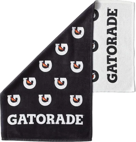 Gatorade Toalla lateral premium bicolor, blanca, pequeña