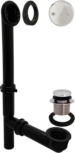 Miniatura 29 de Westbrass 593144-62 Kit de drenaje de residuos de baño con punta tubular de 1-1/2 pulgadas, color negro mate, paquete de 1