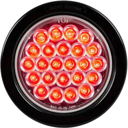 Miniatura 9 de GG Grand General 78244 Luz LED roja/transparente (4" Pearl Ss aro y cable, lente)