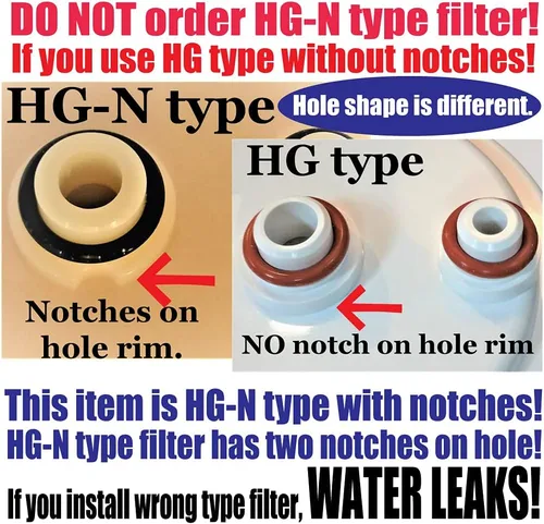 Miniatura 4 de Filtro de agua tipo HG-N, repuesto de extracción de plomo compatible con SD501HG-N, DX, DXII, Jr, JrII, Super 501, SD501HGN - Capacidad de 20,000 L