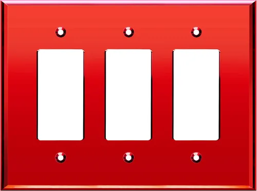 Miniatura 8 de LIDER Placa de Pared Decorativa de Acrílico Reflectante, Placa de Interruptor de Luz Espejada, Cubierta de Tomacorriente de Plexiglás, Vidrio Dorado