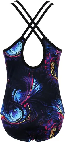 Miniatura 87 de MODAFANS Leotardos de gimnasia para niñas brillantes para bailar ballet, pantalones cortos con espalda cruzada