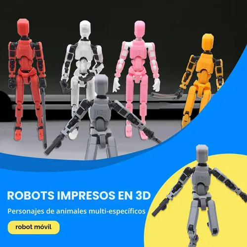 Miniatura 3 de MerryXD Figura de acción de Titan 13, figura de acción Lucky 13, figura de acción T13, figura de acción impresa en 3D con múltiples articulaciones