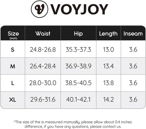Miniatura 7 de VOYJOY Pantalones cortos de entrenamiento para mujer de 3.6 pulgadas, con levantamiento de glúteos, pantalones cortos de gimnasio sin costuras