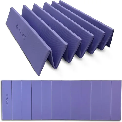 Miniatura 11 de Esterilla de yoga plegable, Esterilla de yoga plegable TPE, Esterilla de ejercicio plegable para yoga, pilates, entrenamientos en el suelo, diseño