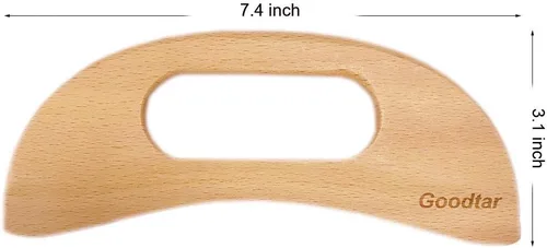 Miniatura 2 de Masajeador de celulitis de madera, herramienta de guasha corporal de madera para cuerpo Guasha Wood Stick Herramienta de masaje para drenaje