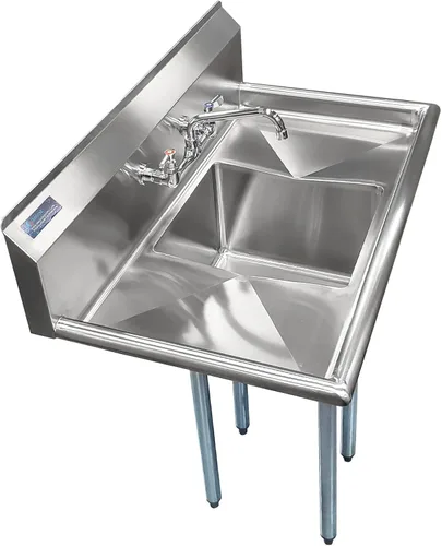 Miniatura 17 de Fregadero de acero inoxidable para preparación y utilidad Acero inoxidable 304 Restaurante, cocina, lavandería, garaje
