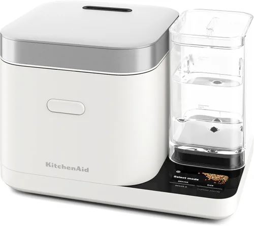 Miniatura 8 de Olla para granos y arroz KitchenAid de 8 tazas con báscula integrada de detección automática + tanque de agua, KGC3155, negro mate