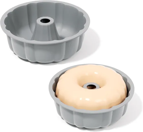 Miniatura 11 de SOV bandeja de silicona para pastel, moldes de silicona para pastel, utensilios de hornear antiadherentes de 25 cm para gelatina, moldes de silicona
