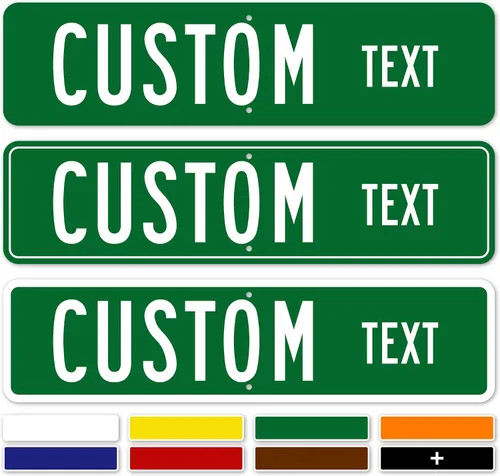 Miniatura 12 de My Sign Center - Letrero de calle personalizado, señal de dirección, 8 colores, opción reflectante, opciones de montaje, 4 x 18 pulgadas, grueso