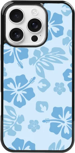 Miniatura 21 de FANXI Funda de teléfono de hibisco azul compatible con iPhone 11 de 6.1 pulgadas, funda protectora a prueba de golpes de TPU con bonita flor azul