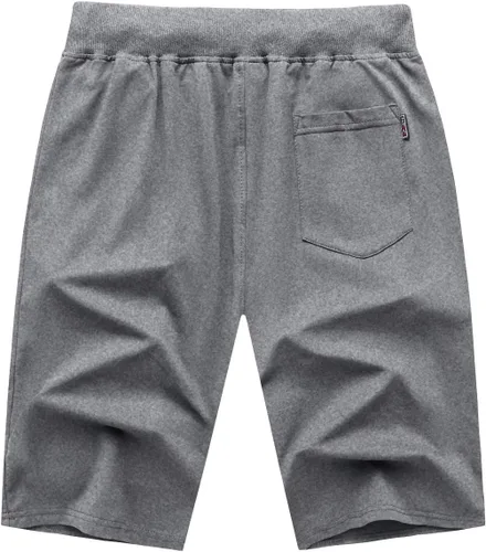 Miniatura 2 de GEEK LIGHTING Mens Shorts Casual Comfortable Workout Shorts Drawstring Zipper Pockets Elastic Waist