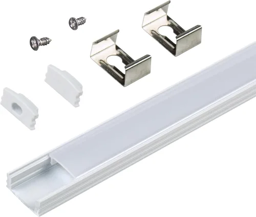 Miniatura 9 de Armacost Lighting Canal de montaje de luz de cinta LED para montaje en superficie, paquete de 5 unidades, color negro, 960056