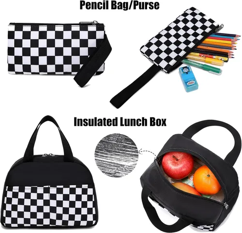Miniatura 33 de Joyfulife Mochilas para niñas, mochilas para niños, mochilas para adolescentes, mochila para estudiantes escolares con lonchera, bolsas para lápices