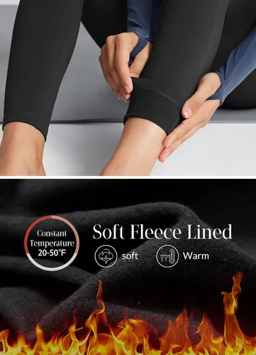 Miniatura 2 de BALEAF - Leggings de yoga suaves de cintura alta 78 para mujer con bolsillos profundos, pantalones de entrenamiento elásticos cepillados a prueba