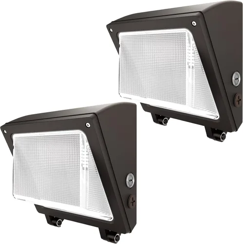 Miniatura 13 de JTT Paquete de 6 luces LED de pared de 75 W/60 W/45 W, del anochecer al amanecer con fotocélula, 6000/5000/4000 K luz diurna IP65 iluminación