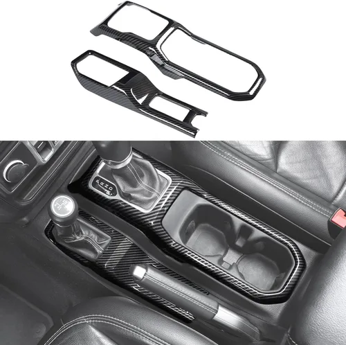 Miniatura 12 de Consola Central 4WD Panel de Cambio de Marchas y Portavasos para 2018-2024+ Jeep Wrangler JL JLU Gladiator JT (Azul)