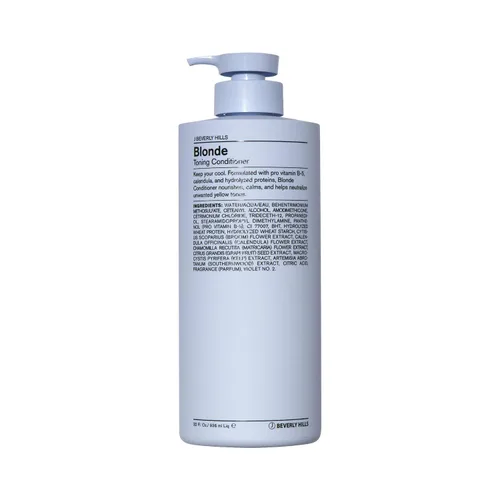 Miniatura 7 de J Beverly Hills Acondicionador tonificante rubio azul con vitamina B5 para tonificar el cabello cobrizo, (12 onzas, 32 onzas)