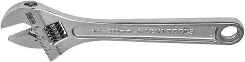 Miniatura 9 de Klein Tools D86932 Llave ajustable, forjada con mandíbula más delgada y acabado cromado de alto pulido, 4 pulgadas