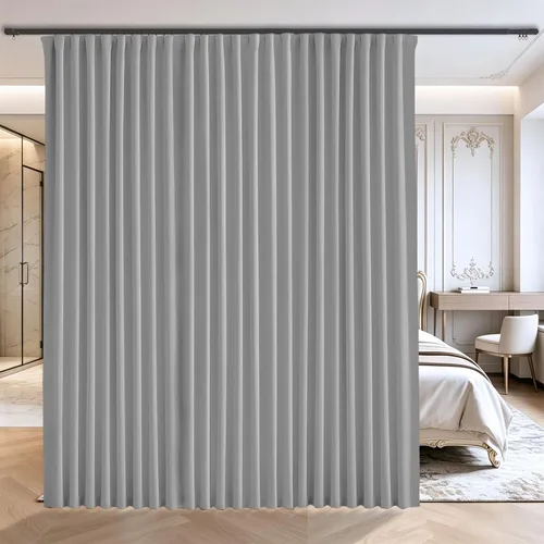 Miniatura 9 de Cortinas opacas de terciopelo beige para dormitorio de 52 x 72 pulgadas de largo, juego de 2 paneles - Cortinas con bloqueo de luz UV y reducción