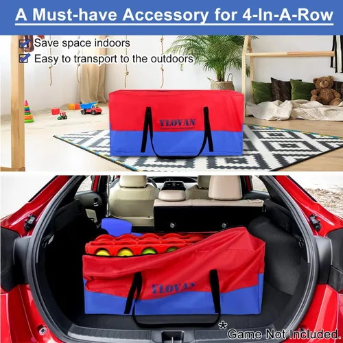 Miniatura 5 de YLOVAN Bolsa de almacenamiento gigante para juegos Jumbo 4 en una fila, bolsa de transporte grande y resistente para transportar fácilmente