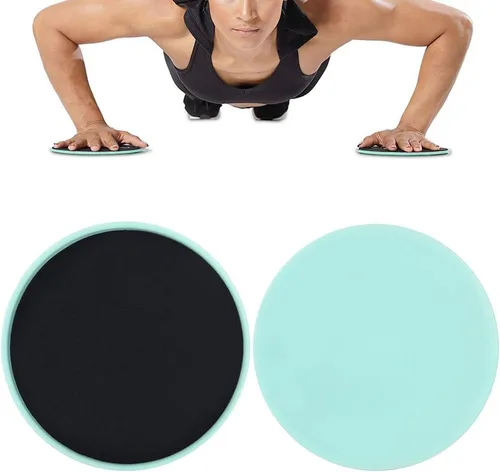 Miniatura 5 de Bnineteenteam 2 unidades de disco deslizante deslizante para ejercicios de fitness, multifunción, para entrenamiento de cuerpo completo para Verde