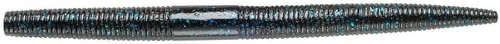 Miniatura 57 de Yum - Gusano de plástico blando Yum Dinger de 5 pulgadas, escamas azules y negras, 30