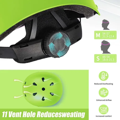 Miniatura 7 de Set de Casco de Bicicleta para Niños, Casco Ajustable para Niños de 3 a 15 Años, para Niños Pequeños, Niños y Niñas, para Varios Deportes