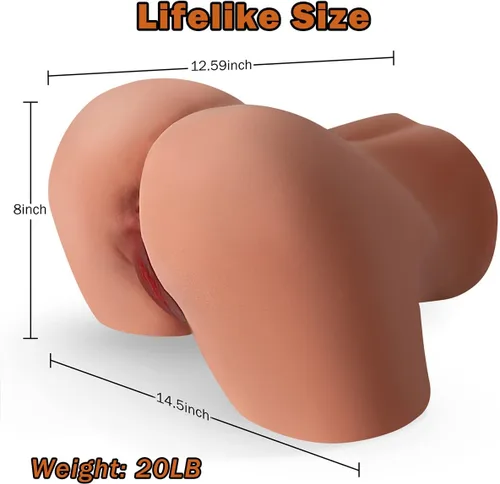 Miniatura 5 de Muñeca sexual, torso, de tamaño real con túnel anal y vaginal realista, torso femenino escalado 1:1, juguete sexual masculino para masturbación