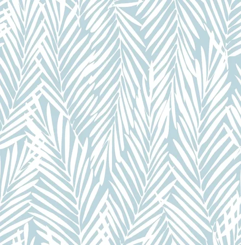 Miniatura 10 de NextWall Stacy Garcia Home Mod Palm Peel and Stick Papel pintado (azul costero)