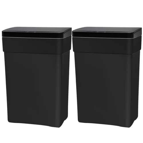Miniatura 19 de PayLessHere Basurero de 13 galones / 50 L con tapa, cubo de basura de plástico para cocina, basurero automático sin tacto con sensor de movimiento