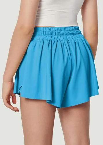 Miniatura 2 de Ewedoos Pantalones cortos holgados 2 en 1 para niñas, pantalones cortos atléticos de mariposa, talla 10-12, lindos pantalones cortos de moda