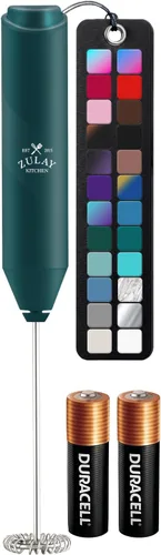 Miniatura 92 de Zulay Kitchen - Batidor eléctrico de mano para café, lattes, capuchinos, matcha y chocolate caliente, mezclador portátil para bebidas, accesorio