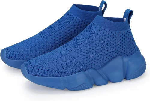 Miniatura 4 de Casbeam Zapatos deportivos para caminar y correr para niños y niñas, transpirables, ligeros, ligeros, a la moda (babero para niños pequeños)