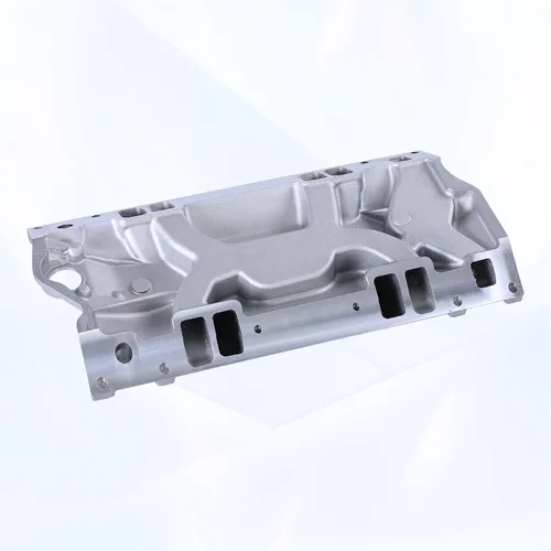 Miniatura 7 de Colector de admisión de aluminio satinado de doble plano compatible con SBC Small Block Chevy 1996-2002 Vortec 350