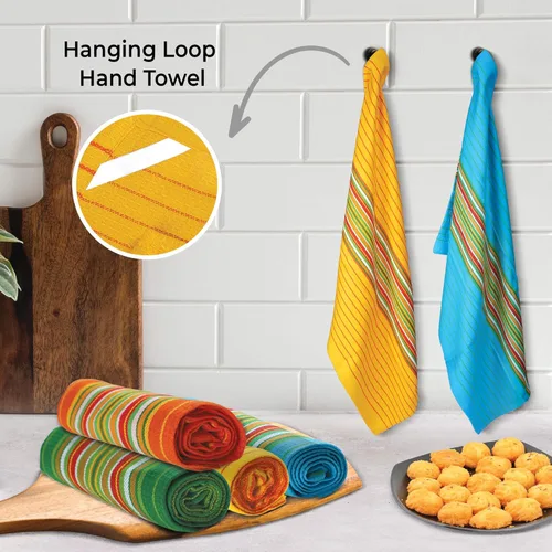 Miniatura 6 de Urban Villa Toallas de cocina 100% algodón para cocina (juego de 4) paños de cocina de 20 x 30 pulgadas, altamente absorbentes, juego de ropa de 002