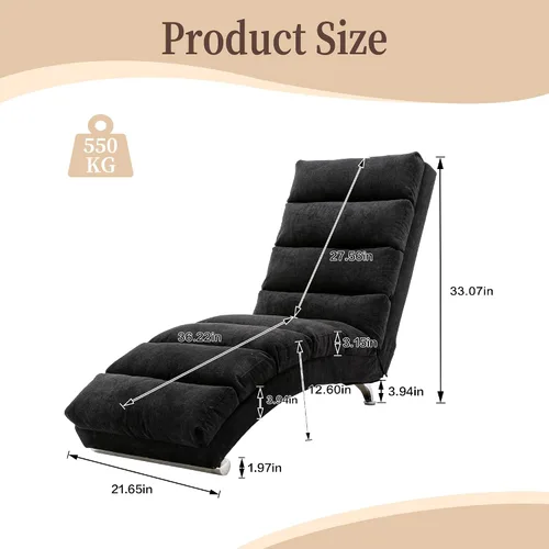 Miniatura 2 de Chaise Lounge - Silla de lino para interiores, silla reclinable eléctrica tapizada, moderna para dormir, sofá, tumbona para dormitorio, sala