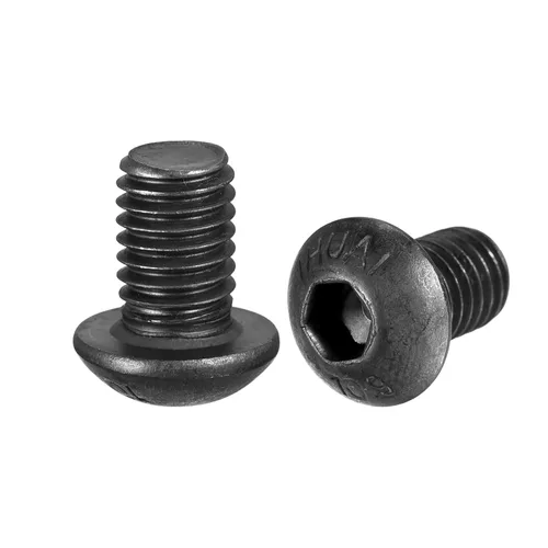 Miniatura 18 de uxcell Tornillos de cabeza de botón hexagonal M8x40mm Tornillos de acero de aleación 10pcs