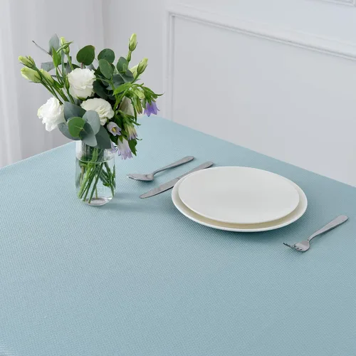 Miniatura 4 de maxmill Mantel con textura resistente a las manchas, impermeable y resistente a las arrugas, lavable, mantel suave, cubierta de mesa de tela