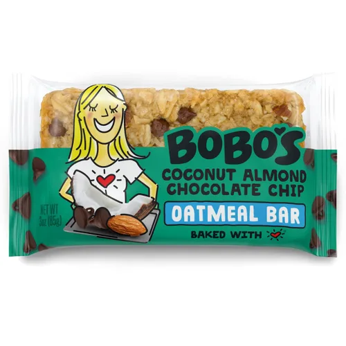 Miniatura 8 de Barritas de avena con plátano y chispas de chocolate de Bobo's, sin gluten, sin OMG, de avena integral, paquete de 12 Barritas de aperitivo Para