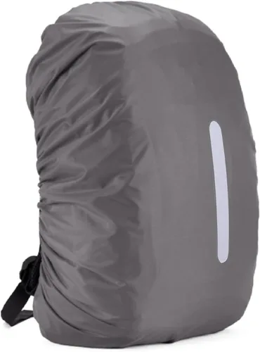Miniatura 12 de Cubierta impermeable para mochila Silfrae de 30 L a 100 L, cubierta de lluvia para mochila para viajes, escalada, senderismo
