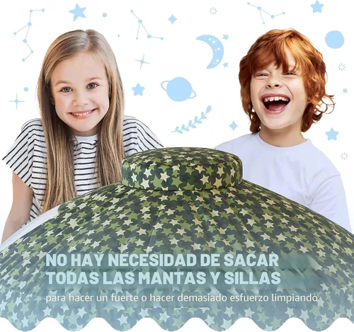 Miniatura 6 de Skywin Tienda de campaña de aire para niños con puerta (77" x 50") se construye en 30 segundos, tiendas de campaña para niños pequeños en interiores